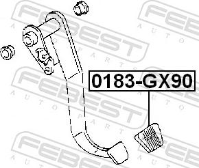 Febest 0183-GX90 - NAKLADKA PEDALU SPRZEGLA TOYOTA NISSAN