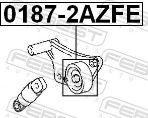 Febest 0187-2AZFE - ROLKA NAP. ZEST. DAIHATSU