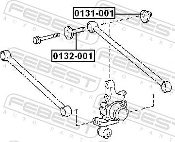 Febest 0131-001 - NAKRĘTKA Z MIMOŚRODEM TOYOTA RAV4 94-00