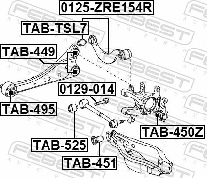 Febest 0129-014 - SRUBA MIMOSRODOWA TOYOTA