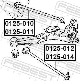 Febest 0125-010 - DRĄŻEK -T- PRAWY GÓRNY POPRZ. TOYOTA