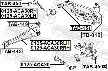 Febest 0125-ACA30 - WAHACZ -T-TOYOTA RAV 4 12-18