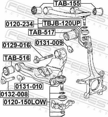 Febest 0131-010 - NAKRETKA Z MIMOSRODEM LEXUS TOYOTA