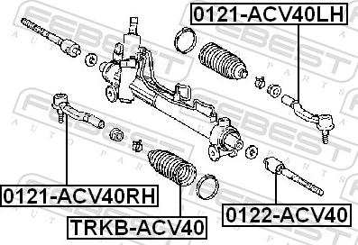Febest 0122-ACV40 - DRAZEK KIER.CAMRY.AURION.LEXUS ES 06-