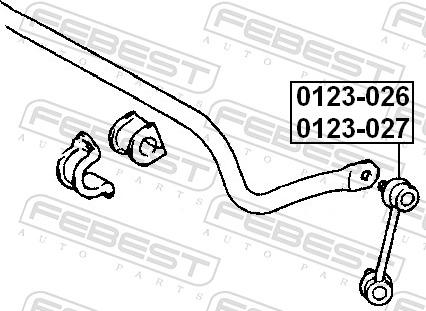 Febest 0123-027 - LACZNIK STABIL.-T-RAV-4 00- -L-