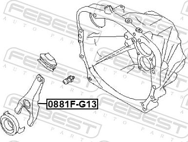 Febest 0881F-G13 - WIDELKI SPRZEGLA SUBARU