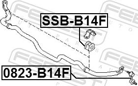 Febest SSB-B14F - GUMA STABIL.-P-LEGACY 2.0 09-14
