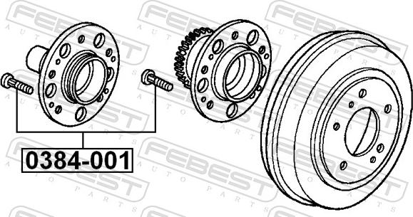 Febest 0384-001 - SRUBA DO KOL HONDA