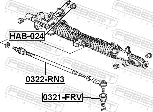 Febest 0322-RN3 - DRAZEK KIER.CIVIC 01- -LP-