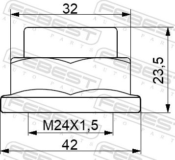 Febest 0298-NHUB01 - NAKRETKA NISSAN