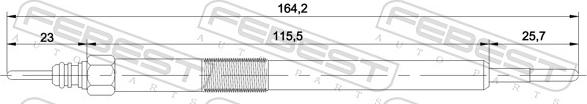 Febest 02642-001 - SWIECA ZAR.LAGUNA III 2.0DCI 06-