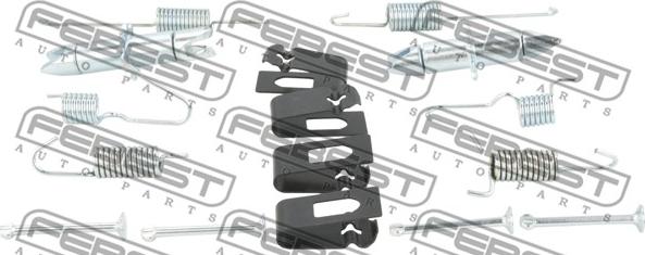 Febest 0204-F15ER-KIT — Zestaw akcesoriów, szczęki hamulcowe hamulca postojowego