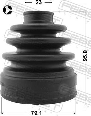 Febest 0215-L32T - OSLONA PRZEGUBU MITSUBISHI ASX 02.10-