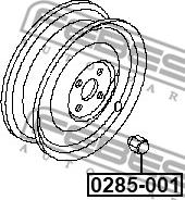 Febest 0285-001 - NAKRETKA KOŁA NISSAN RENAULT
