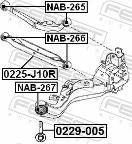 Febest 0229-005 - SRUBA WAHACZA T PRZEDNIA NISSAN QASHQAI