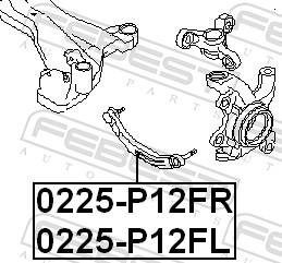 Febest 0225-P12FL - WAHACZ -P-PRIMERA P12 02-
