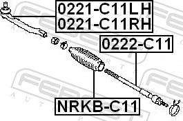 Febest 0222-C11 - DRAZEK KIER.TIIDA 07- -LP-