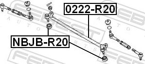 Febest 0222-R20 - DRAZEK KIER.TERRANO 93-06 -SRODKOWY-