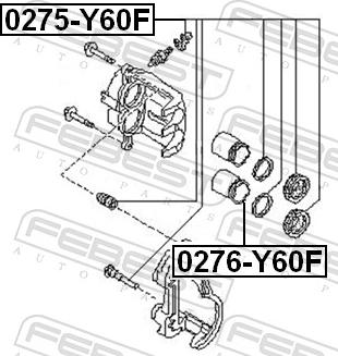 Febest 0275-Y60F - HAM.ZACISK REPERAT.CABSTAR 2.5 D 92-00
