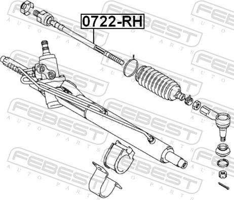 Febest 0722-RH - DRAZEK KIER.HONDA HR-V 99- -LP-