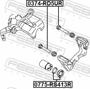 Febest 0775-RS413R - HAM.ZACISK REPERAT.SWIFT III 1.5 05-