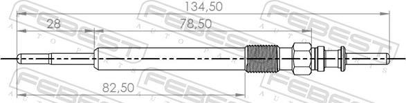 Febest 19642-004 - SWIECA ZAR. MINI COOPER 10-