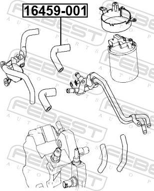 Febest 16459-001 - PRZEWÓD PALIWOWY MERCEDES GL 320 CDI