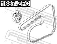 Febest 1887-ZFC - ROLKA NAP. OPEL ASTRA H 1.6