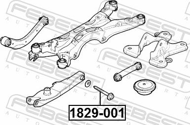 Febest 1829-001 - SRUBA WAHACZA OPEL ASTRA J M12X100 MIMO