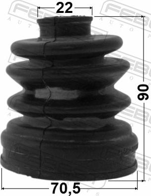 Febest 1215-CM10R - ZEST. OSŁ. PRZEGUBU WEWN. BMW