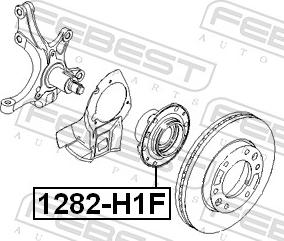 Febest 1282-H1F - PIASTA KOŁA PRZÓD