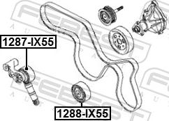 Febest 1287-IX55 - ROLKA NAPINACZA HYUNDAI KIA