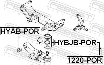 Febest 1220-POR - SWORZEN WAHACZA -P- DOLN. HYUNDAI