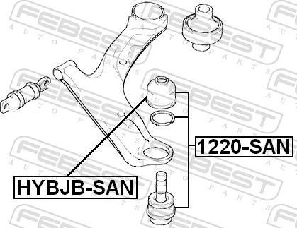 Febest 1220-SAN - SWORZEN SANTA FE 02- -LP-