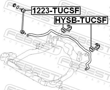 Febest 1223-TUCSF - LACZNIK STABIL.-P-SPORTAGE.TUCSON 04-