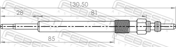 Febest 17642-002 - SWIECA ZAR.AUDI A3.A4.A5.A6 2.0TDI 08-