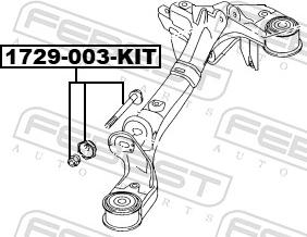 Febest 1729-003-KIT - SRUBA Z MIMOSR. ZEST. NAPR. AUDI