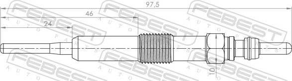 Febest 24642-001 - SWIECA ZAR.RENAULT MODUS 1.5 08-