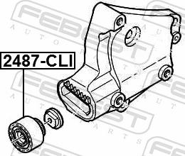 Febest 2487-CLI - KOLO NAPINACZA PASKA CLIO II 1.2 99-01