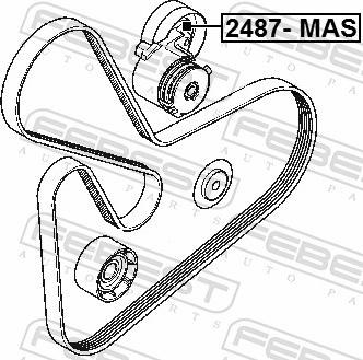 Febest 2487-MAS - AMORT.NACIAGU PASKA VOLVO S-V40 I 01-04