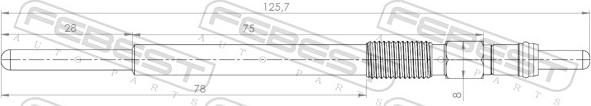 Febest 25642-009 - SWIECA ZAR.PEUGEOT 206.307.C1.C3 1.4 01-