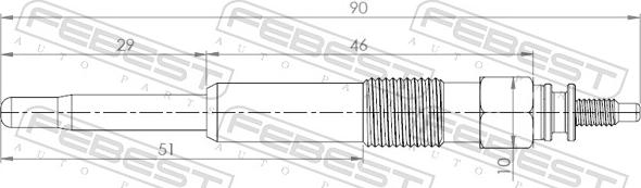 Febest 25642-006 - SWIECA ZAR.BERLINGO 1.8D 98-