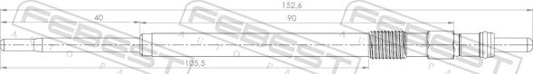 Febest 25642-001 - SWIECA ZAR. DUCATO 2.3-3.0 02-