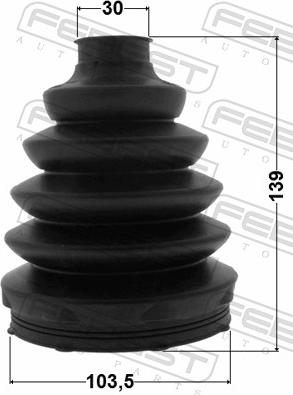 Febest 2517-BOX3 - OSLONA PRZEGUBU ZEW. FIAT FORD PEUGEOT