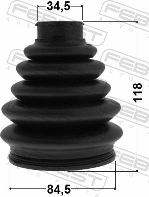 Febest 2517-C5 - OSLONA PRZEGUBU ZEWN.KOMP.BERLINGO 00-
