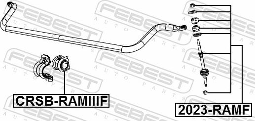 Febest 2023-RAMF - ŁĄCZNIK PRZEDNI STABIL. FIAT