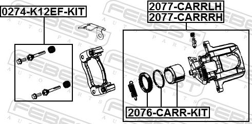 Febest 2076-CARR-KIT - HAM.ZACISK REPERAT.FREEMONT 2.4 11-15