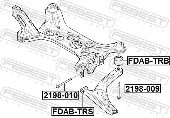 Febest 2198-009 - SRUBA FORD