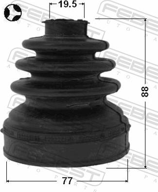 Febest 2115-CB4 - OSLONA PRZEGUBU WEWN.KOMP.C-MAX 04-07