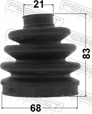 Febest 2117-CBK - OSLONA PRZEGUBU WEWN.KOMP.CITROEN C2 03-